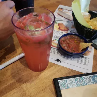 STRAWBERRY-CILANTRO SODA