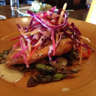 My ma's salmon plate! I don't eat fish and I can appreciate this display :-)