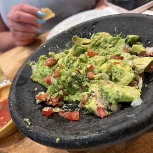 Table-side prepared guacamole!