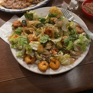 FAJITA SALAD - SHRIMP