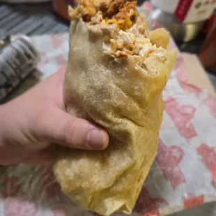 These Burritos are so crave worthy. And this is just a basic Chicken Burrito, not even their specialty.
