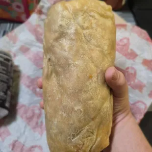 Chicken Burrito. I love the size they give and it's at a decent price for what you get.