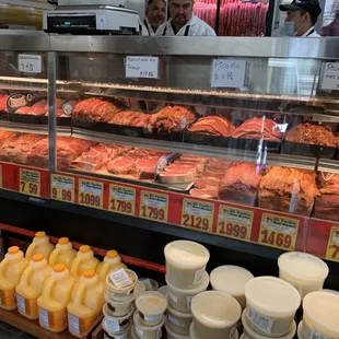 Large variety of meats