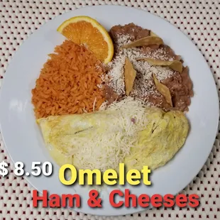 omelet, ham and cheese