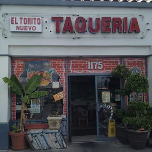 the front of a store