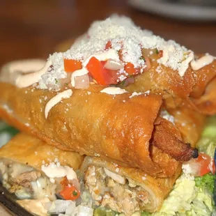 Chicken flautas