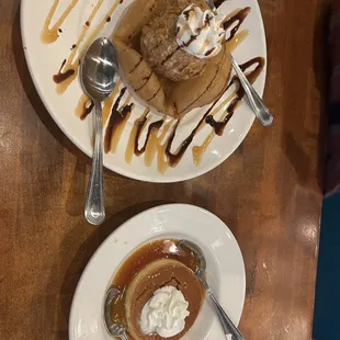 Deep fried Ice Cream and Flan . Both were amazingly delicious!!!