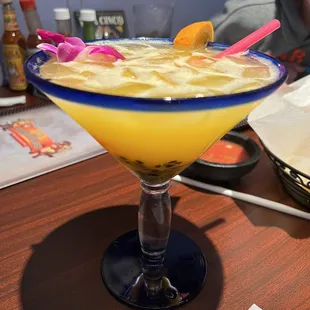 Passion fruit Margarita.
