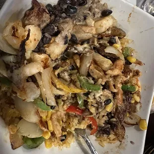 Texana rice bowl.  Enough to share!