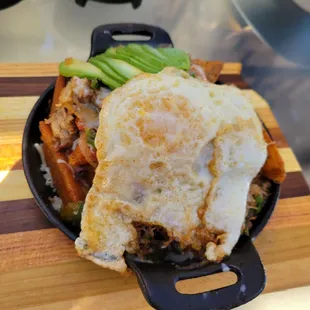 Skillet. The potatoes were super crispy just like I love.