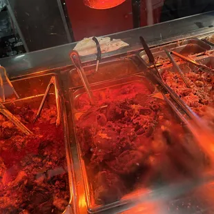 the food being prepared