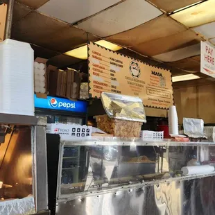 the counter area
