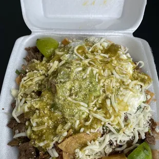 Asada nachos