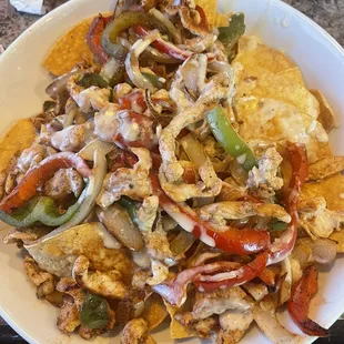 Chicken Fajitas nachos: very good