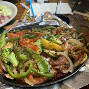 Vegetable fajitas