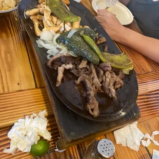 a plate of food on a table