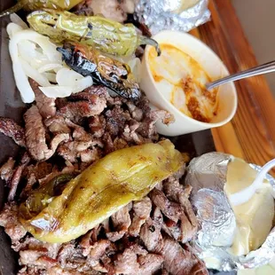steak, food