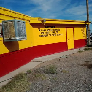 Weird sign to put on your building makes you feel like it&apos;s a sketchy place which is weird because this isn&apos;t really a sketchy neighborhood