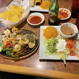 Shrimp fajitas!