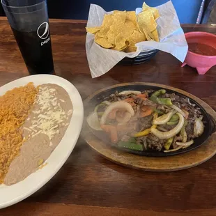 Steak fajitas
