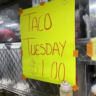 Taco Tuesday special!