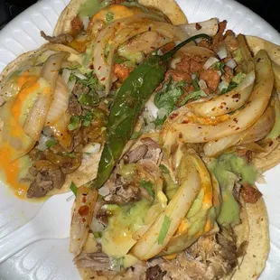 Closer look of carnitas