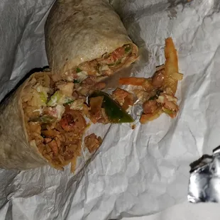 Chicken burrito