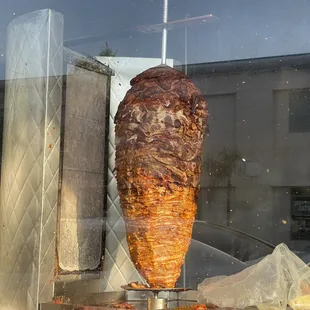 a kebab being cooked