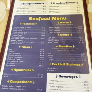 Menus