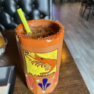 Great michalada and in a huge mug.