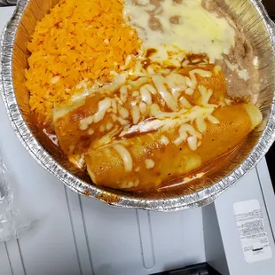 2 enchilada meal for my assistant