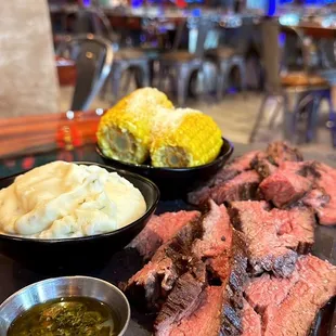 1LB Churrasco with two sides