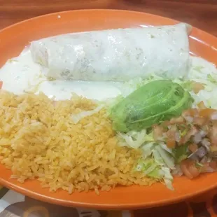 Burrito AL Carbon.  Huge Burrito. My wife couldn&apos;t finish it and she rated the dish a 7.2/10