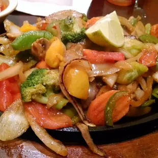 Amazing veggie fajitas!