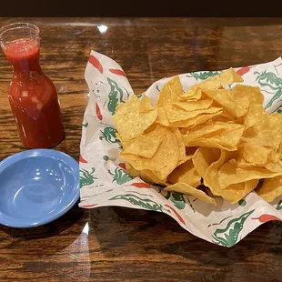 Complimentary Chips and Salsa