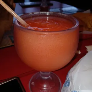 a drink in a glass
