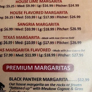 prices