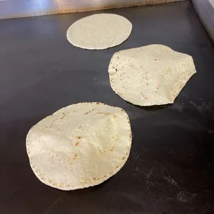 Home made corn tortillas