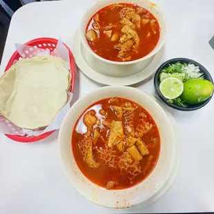 Menudo with homemade tortillas !
