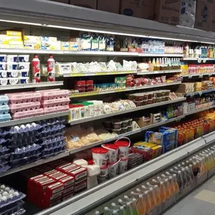a variety of dairy products