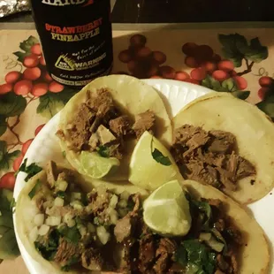 Amazing tacos i got lengua,,,, carne asada ,