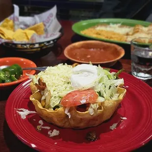 Chicken Fajita Taco Salad