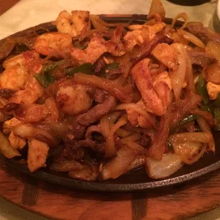 Chicken, Steak &amp; Shrimp Fajitas