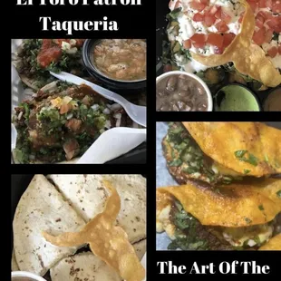 a variety of mexican food