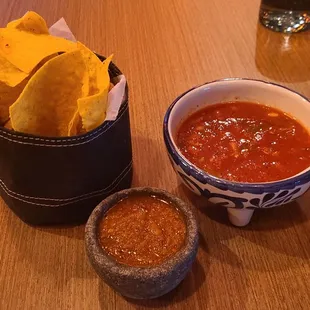Salsa and chips