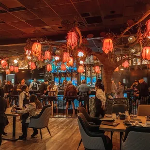 Inside restauant