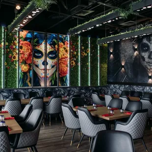 the interior of the restaurant