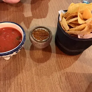 Salsas and chips