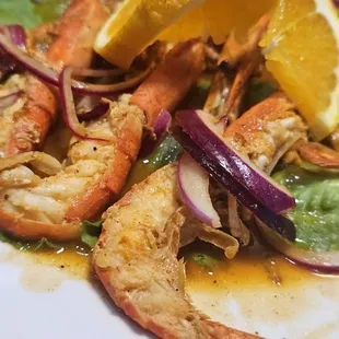 Langostinos Picositos con un toque de limón.. para botanear y platicar agusto..