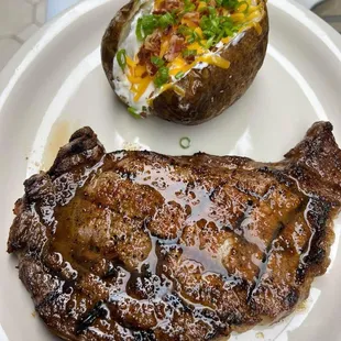 steak, food